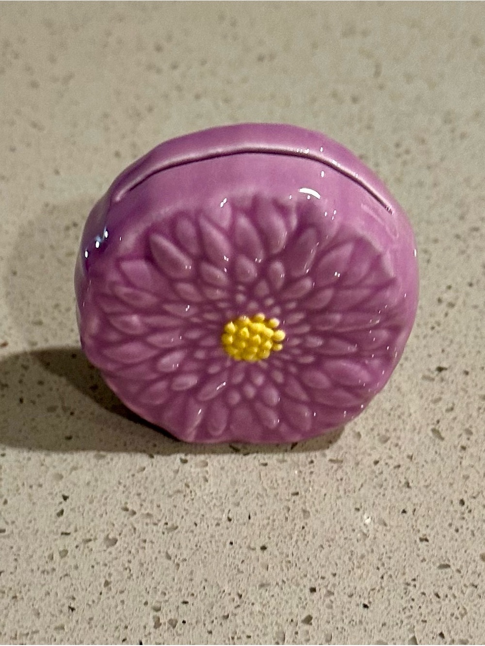 The Spring Shop Purple and Yellow Floral place card holder set of 6